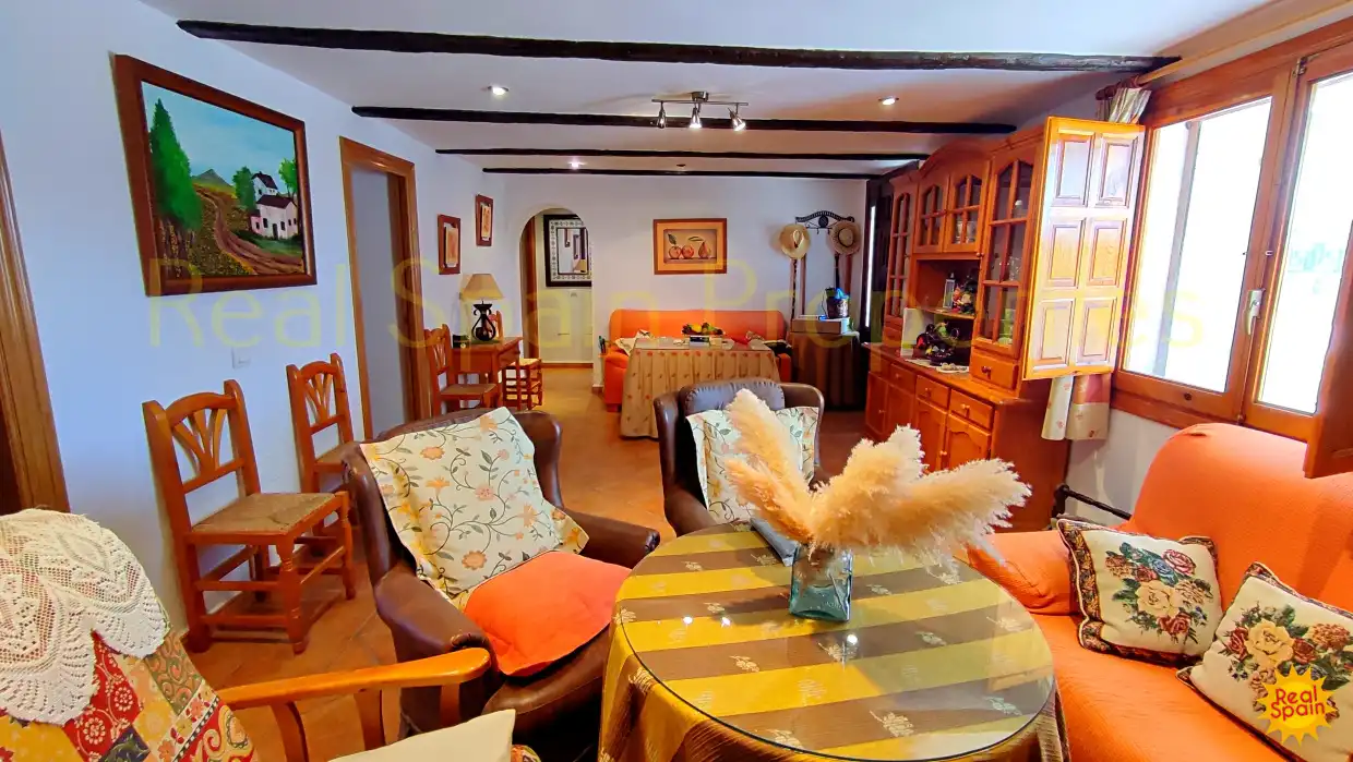 Sala de estar de Finca rústica en venta en Vélez-Rubio con Terraza y Piscina