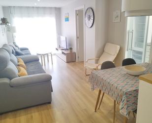 Living room of Attic for sale in Sant Carles de la Ràpita  with Air Conditioner, Parquet flooring and Terrace