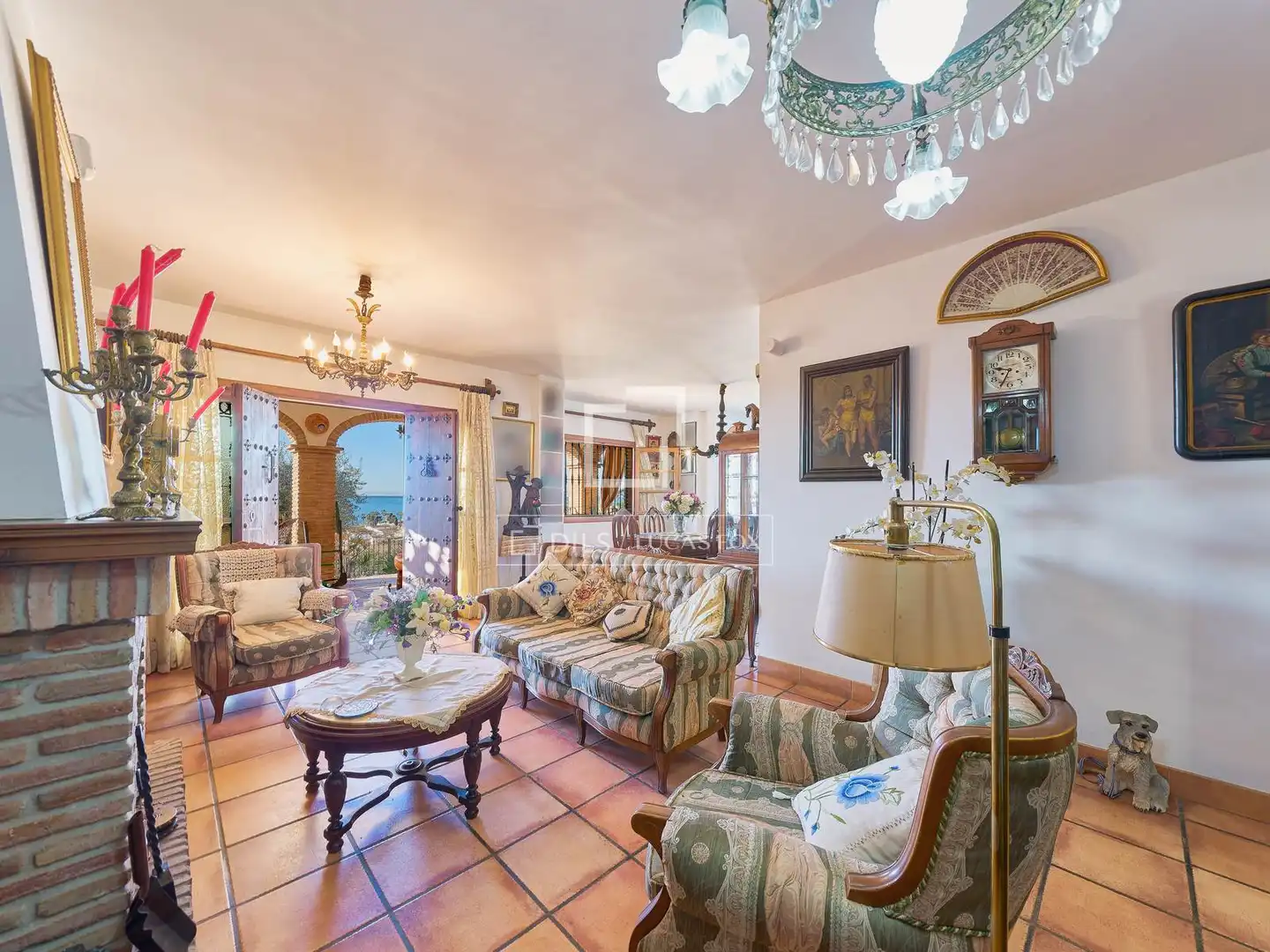 Sala de estar de Casa o chalet en venta en Rincón de la Victoria con Jardín privado, Terraza y Balcón