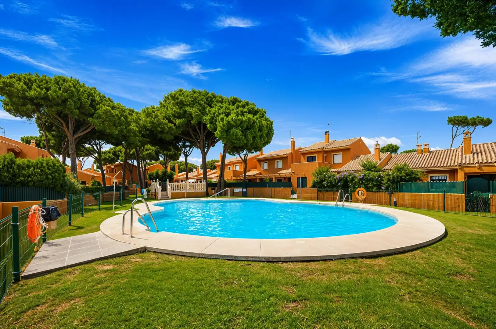 Piscina de Casa adosada en venda en Chiclana de la Frontera amb Jardí privat, Terrassa i Piscina comunitària