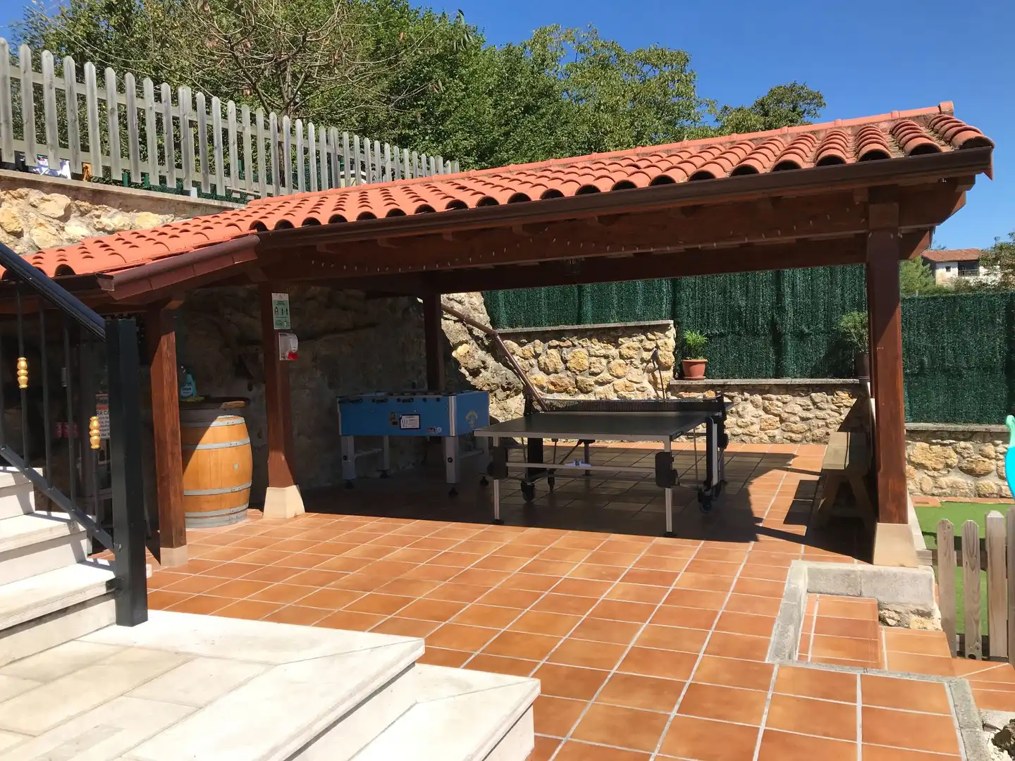 Terraza de Casa o chalet en venta en Parres con Jardín privado, Trastero y Piscina