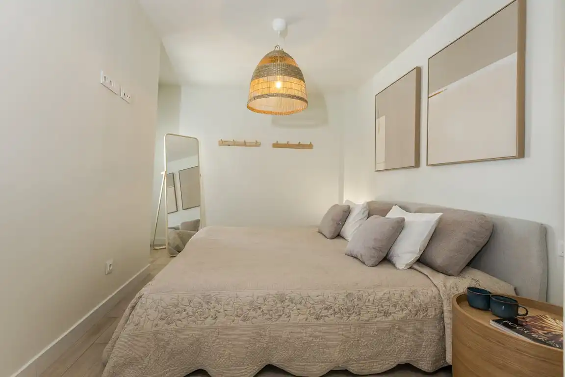 Bedroom of Apartments for rent in Jávea / Xàbia  with Air Conditioner, Storage room and Sauna