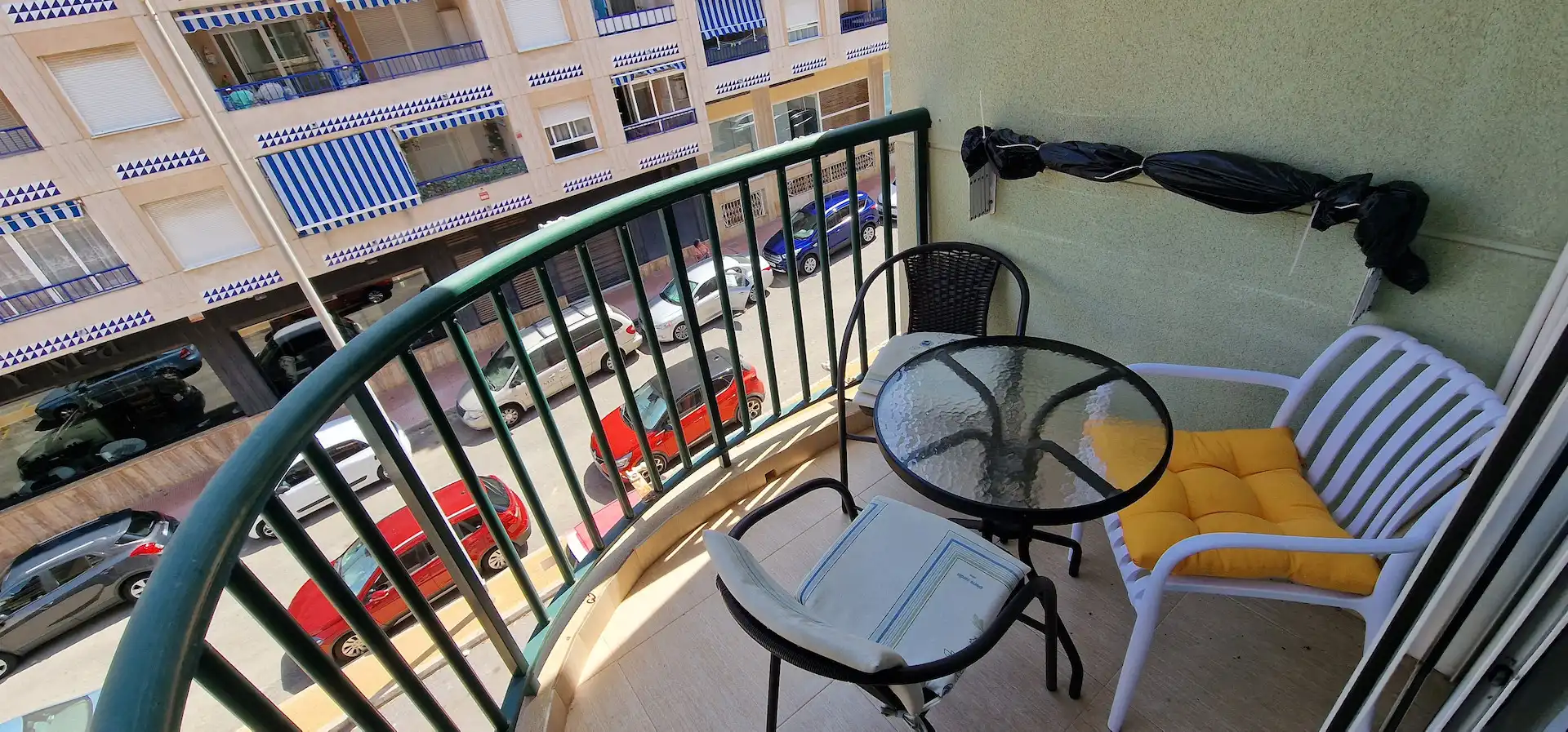 Terrassa de Apartament de lloguer en Guardamar del Segura amb Aire condicionat, Calefacció i Moblat