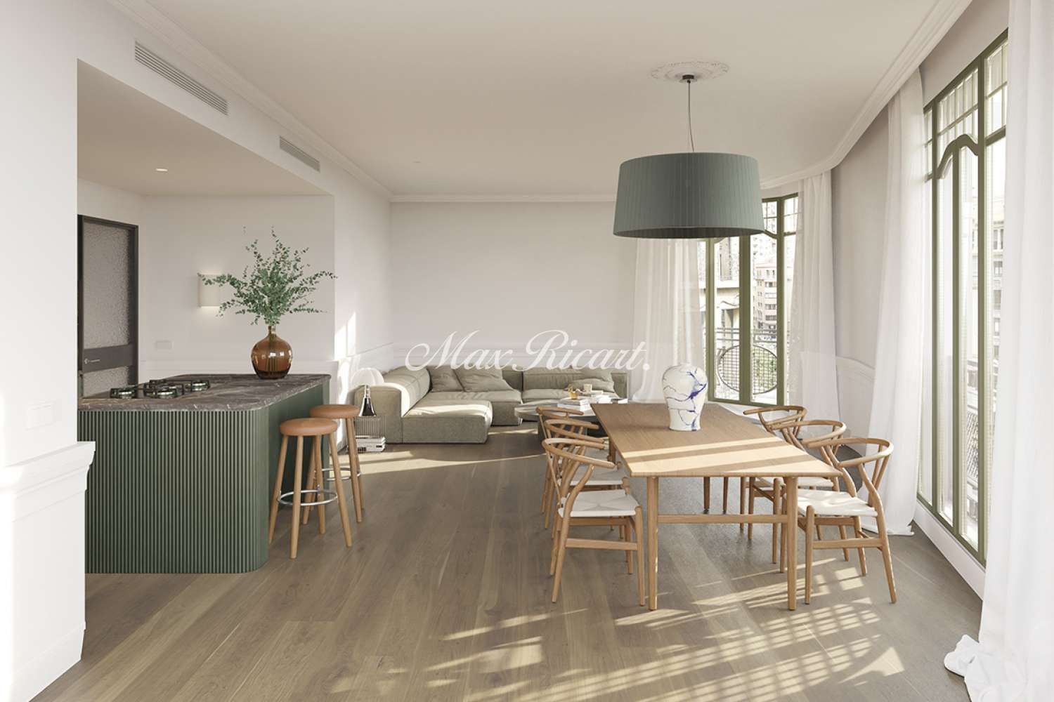 Living room of Attic for sale in  Barcelona Capital  with Heating and Balcony