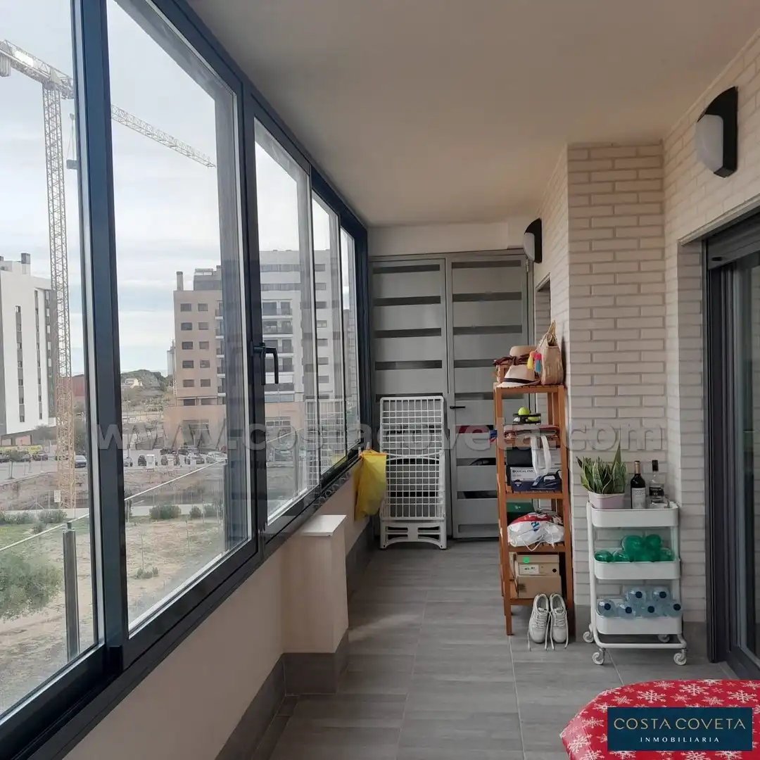Balcony of Apartments for sale in El Campello  with Air Conditioner, Swimming Pool and Furnished