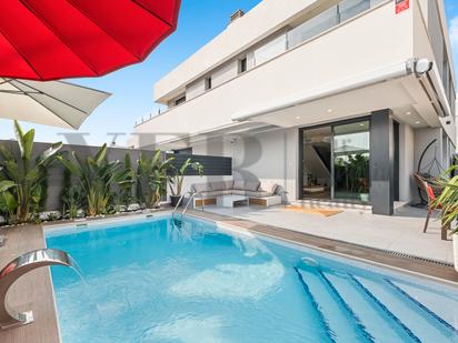 Swimming pool of Single-family semi-detached for sale in Sant Joan d'Alacant  with Air Conditioner, Terrace and Swimming Pool