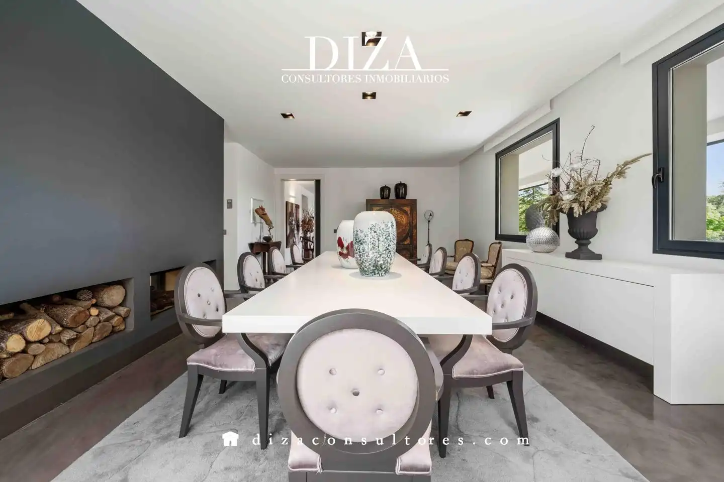 Comedor de Casa o chalet en venta en Boadilla del Monte con Aire acondicionado, Calefacción y Jardín privado