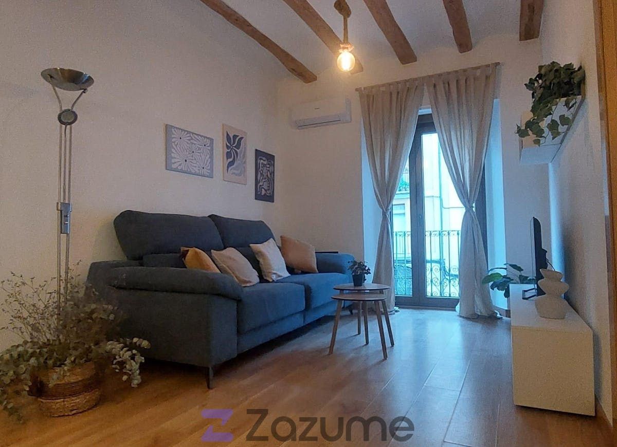 Sala d'estar de Pis de lloguer en Alcoy / Alcoi amb Aire condicionat, Calefacció i Parquet