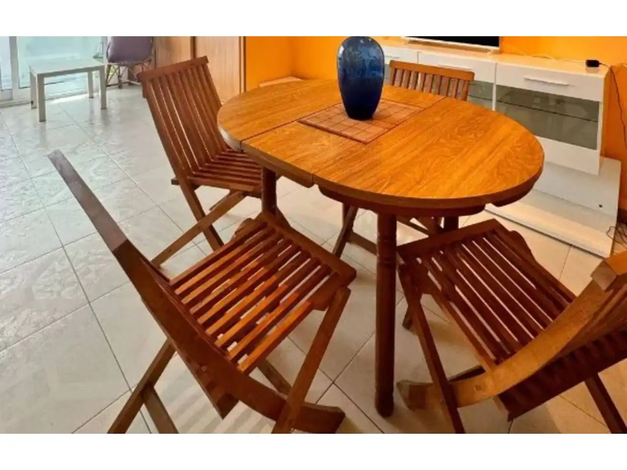 Terraza de Apartamento en venta en Sanxenxo con Amueblado