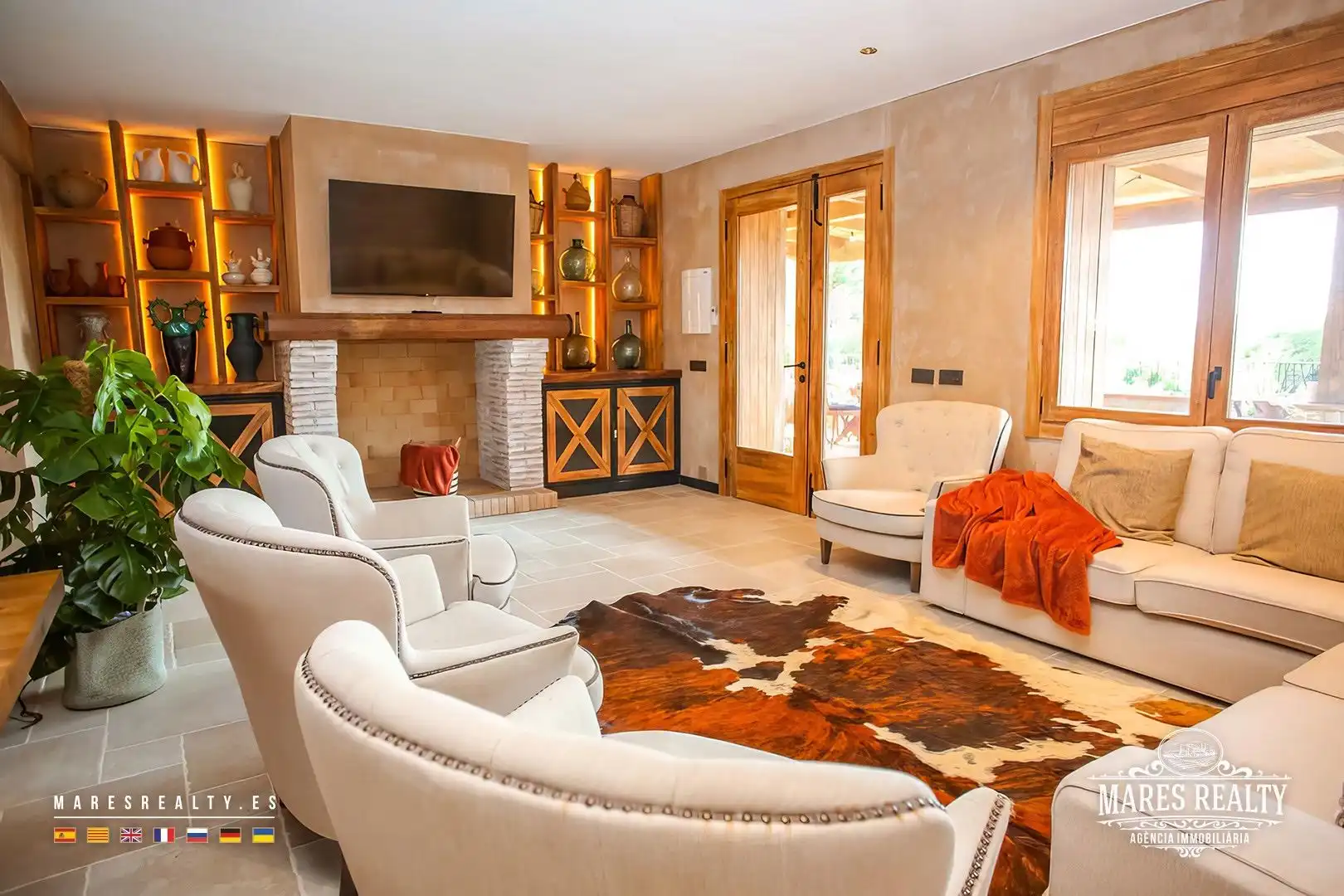 Wohnzimmer von Country house zum Verkauf in Vidreres mit Heizung, Privatgarten und Abstellraum