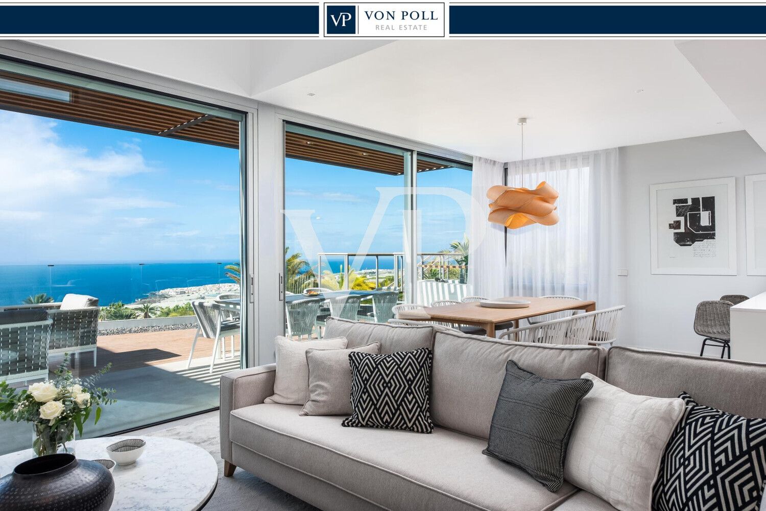 Sala d'estar de Àtic en venda en Guía de Isora amb Aire condicionat, Terrassa i Balcó