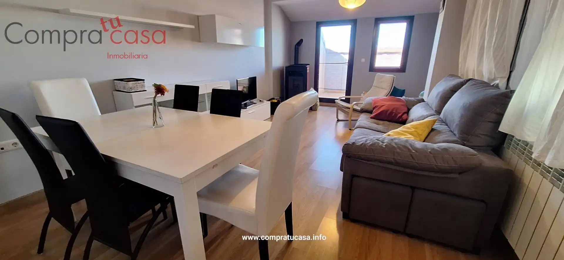 Dining room of Flat for rent in Espirdo  with Heating, Terrace and Furnished