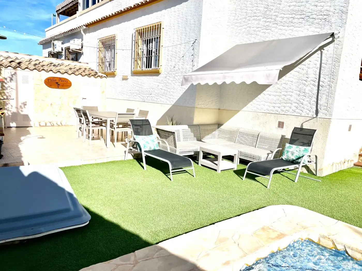 Terrace of Houses for rent in San Fulgencio  with Air Conditioner, Heating and Private garden