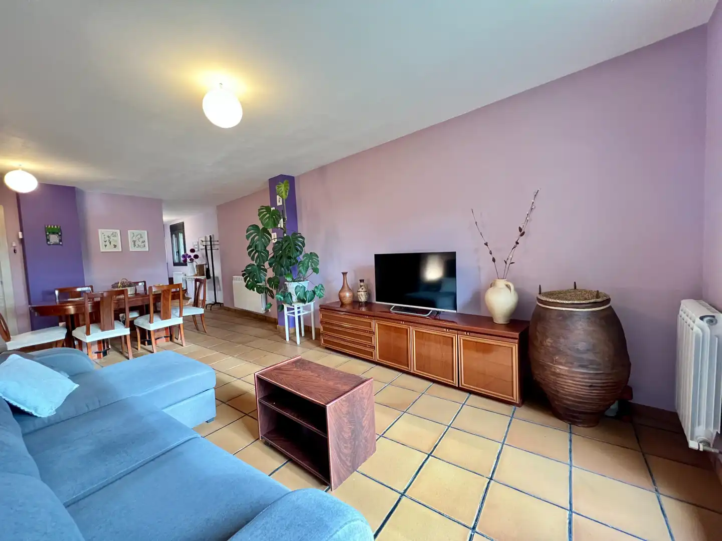 Sala de estar de Casa o chalet en venta en Ayerbe con Calefacción, Terraza y Amueblado