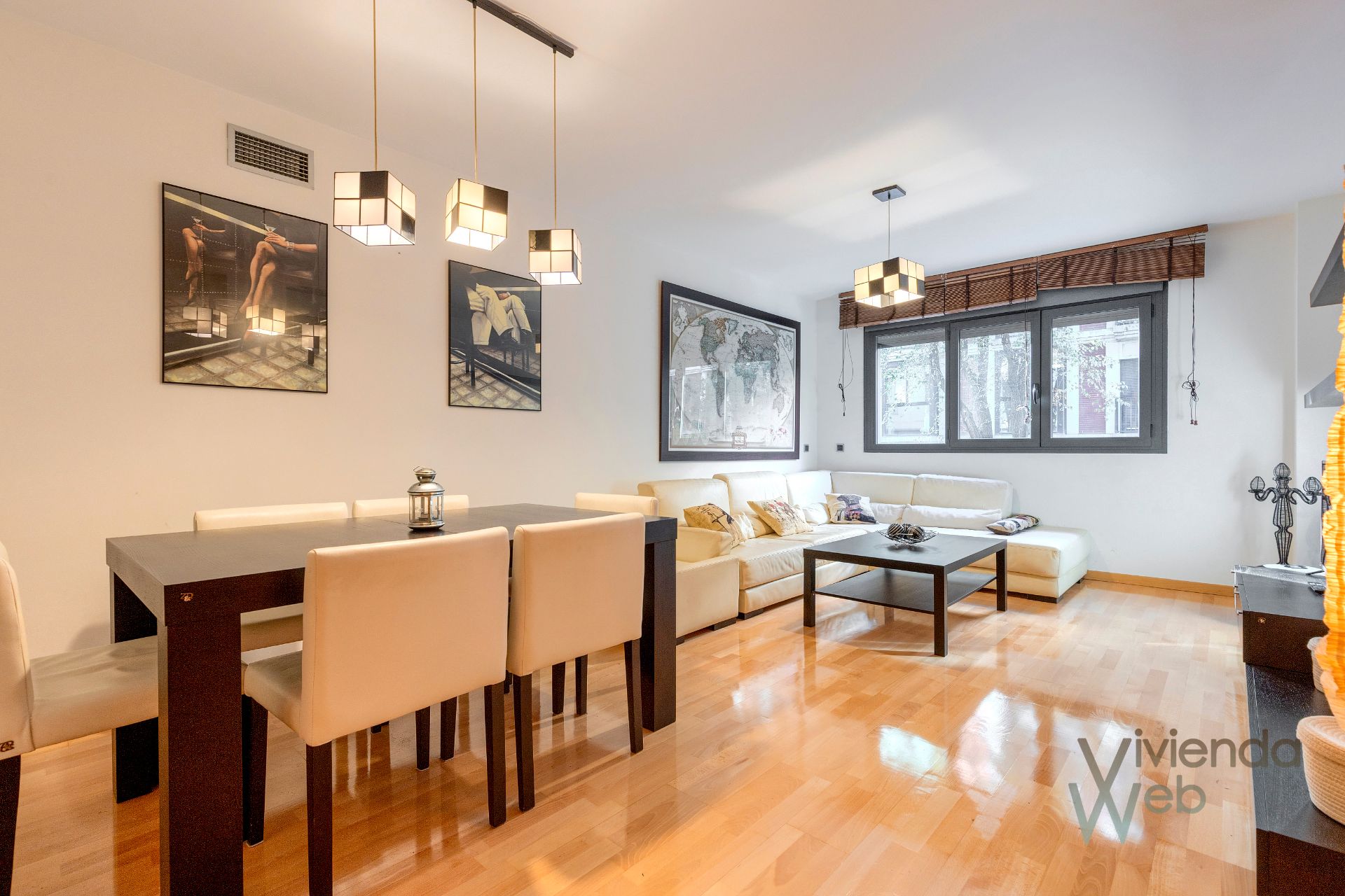 Living room of Flat for sale in  Madrid Capital  with Air Conditioner, Heating and Private garden