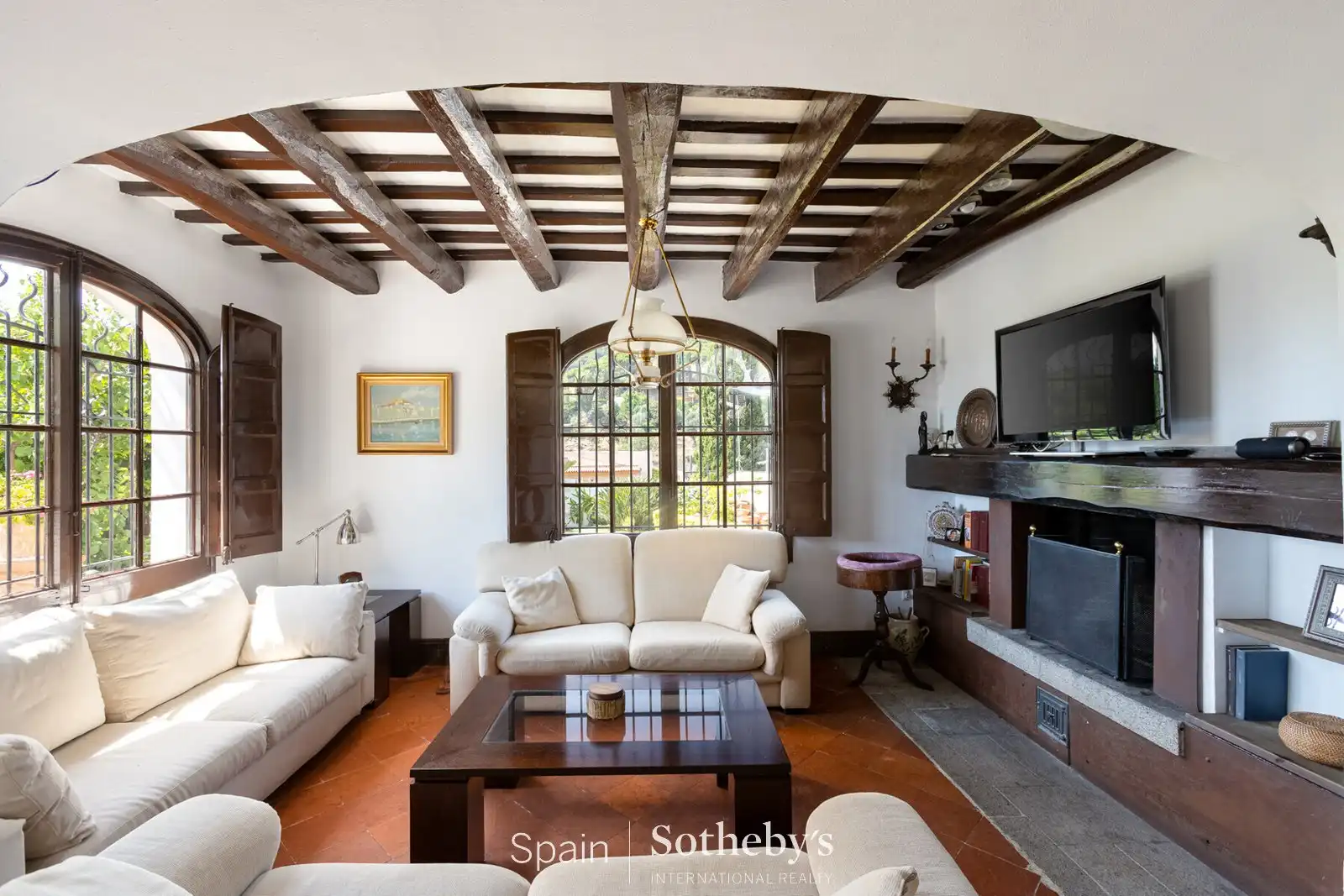 Sala de estar de Casa o chalet en venta en Cabrera de Mar con Calefacción, Jardín privado y Trastero