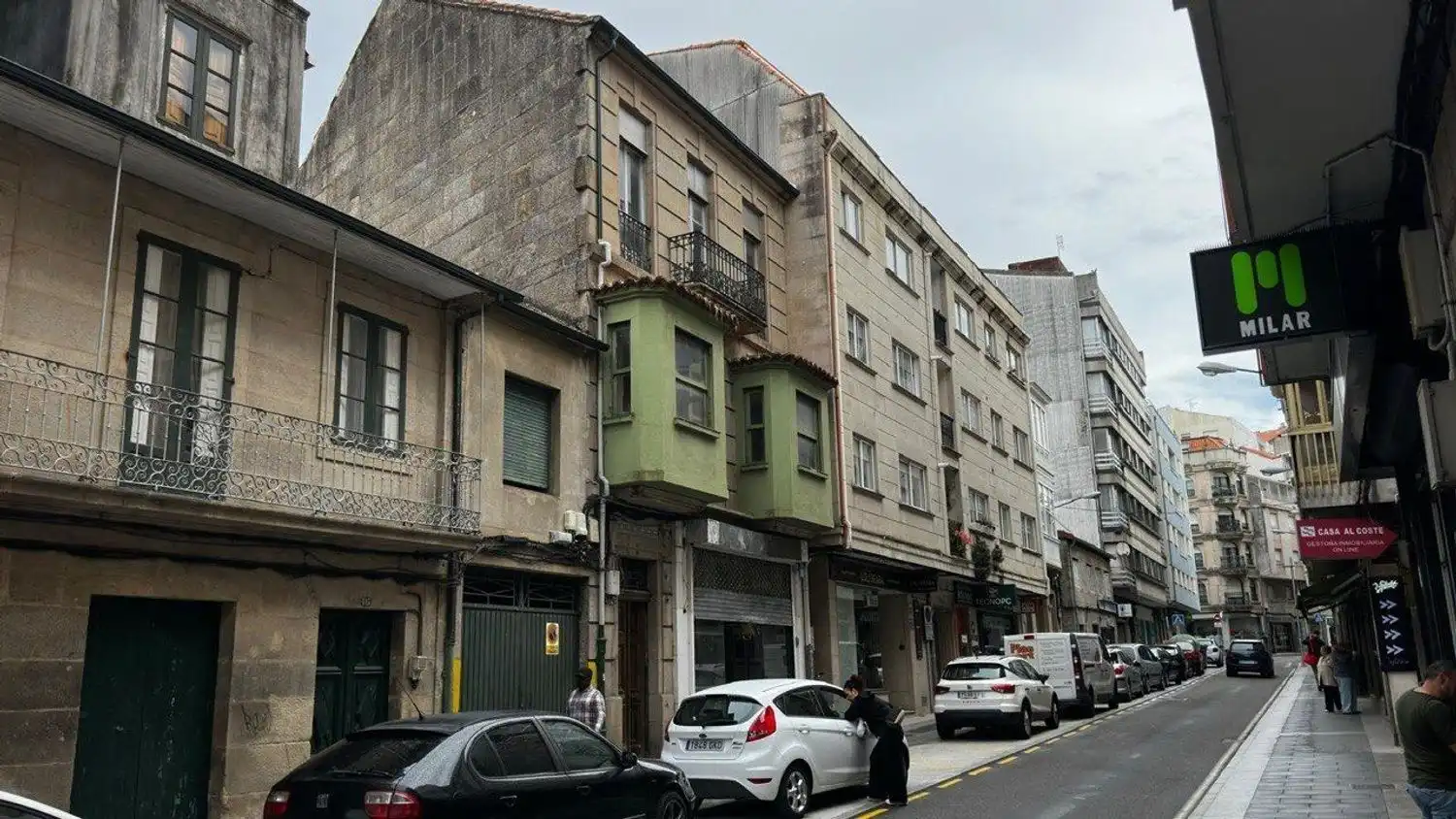 Vista exterior de Piso en venta en Marín con Balcón