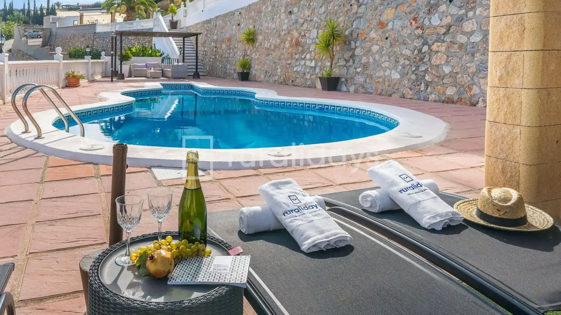 Terrace of Houses for sale in Ítrabo  with Air Conditioner, Private garden and Swimming Pool