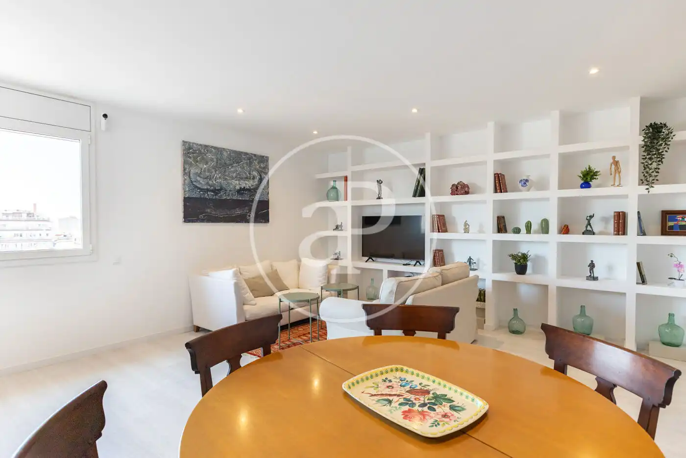 Living room of Flat for sale in Barcelona  with Air Conditioner, Heating and Furnished