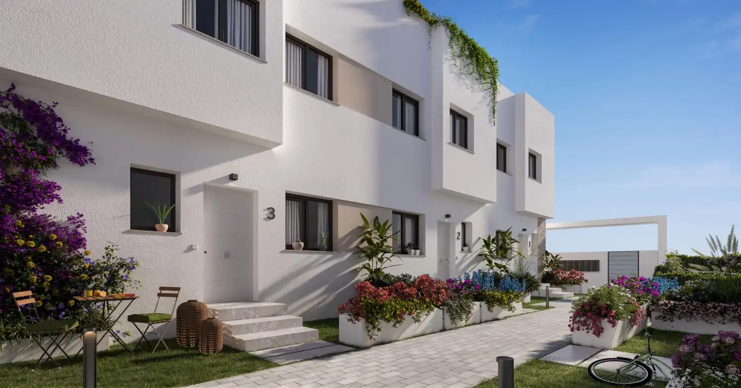 Exterior view of Detached homes for sale in Málaga Capital  with Heating, Parquet flooring and Terrace