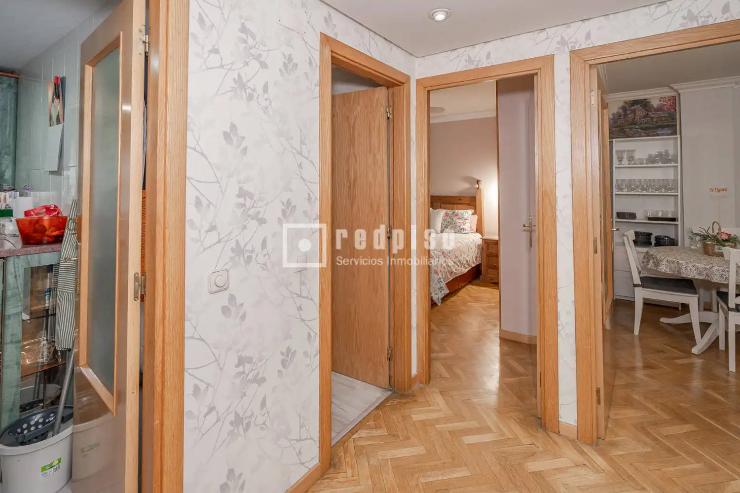 Schlafzimmer von Wohnung zum Verkauf in Arroyomolinos (Madrid) mit Heizung, Parkett und Abstellraum