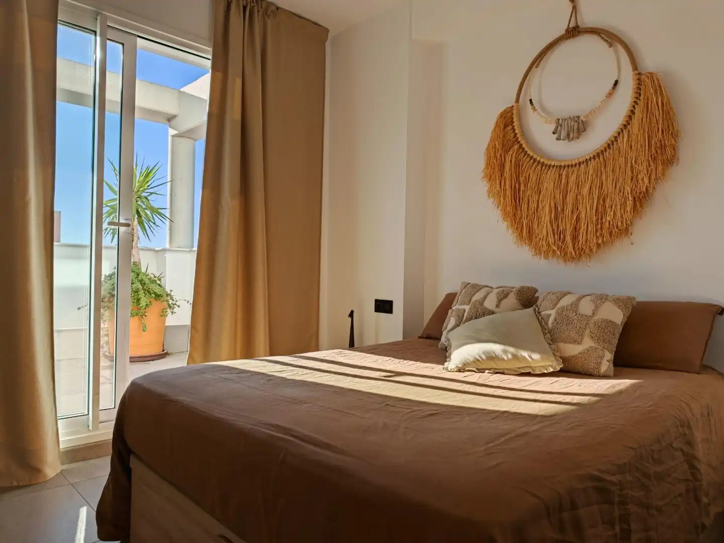 Bedroom of Attic for rent in Puerto Real  with Air Conditioner, Terrace and Furnished