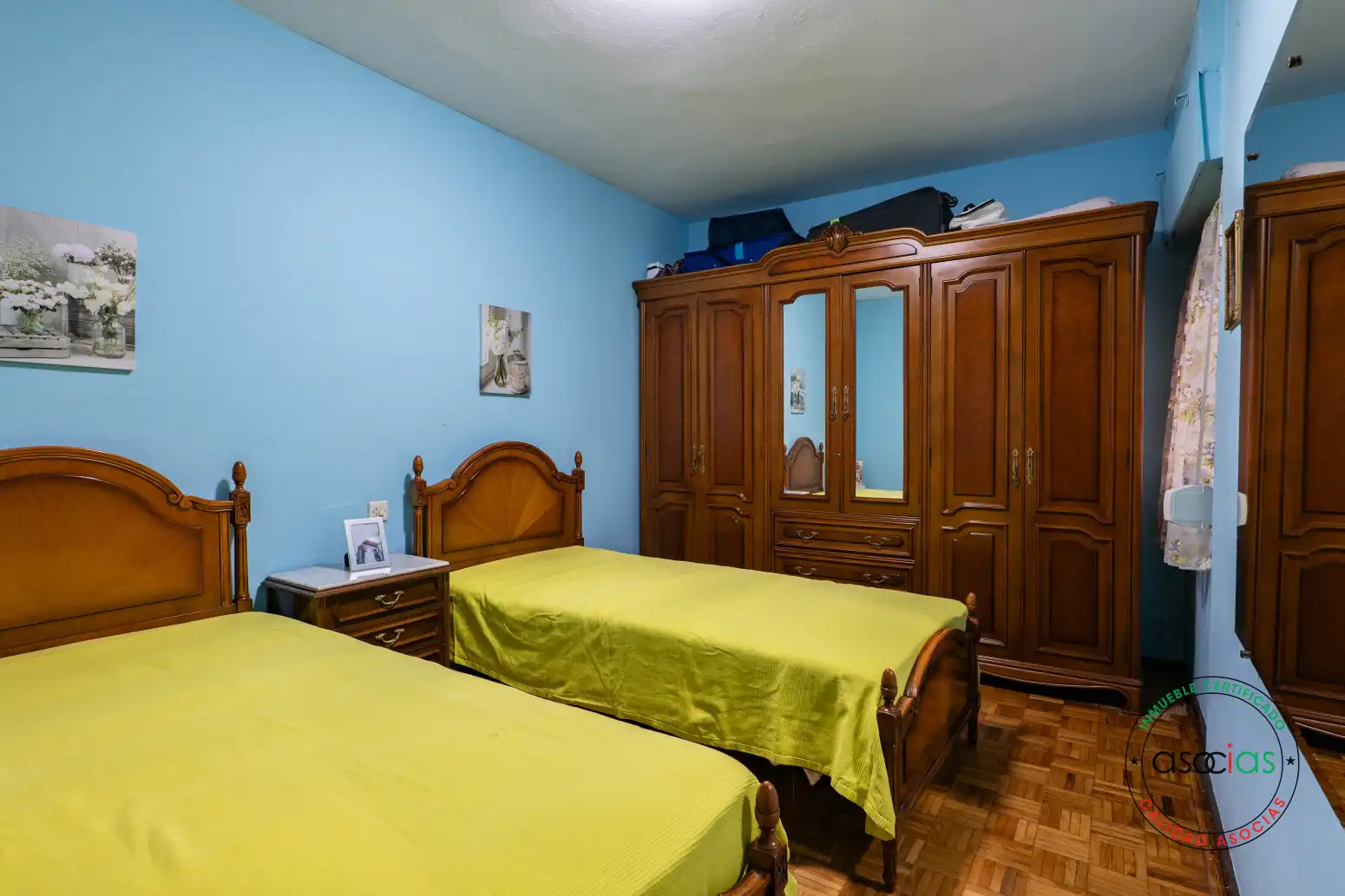 Bedroom of Flat for sale in Gijón   with Heating and Terrace