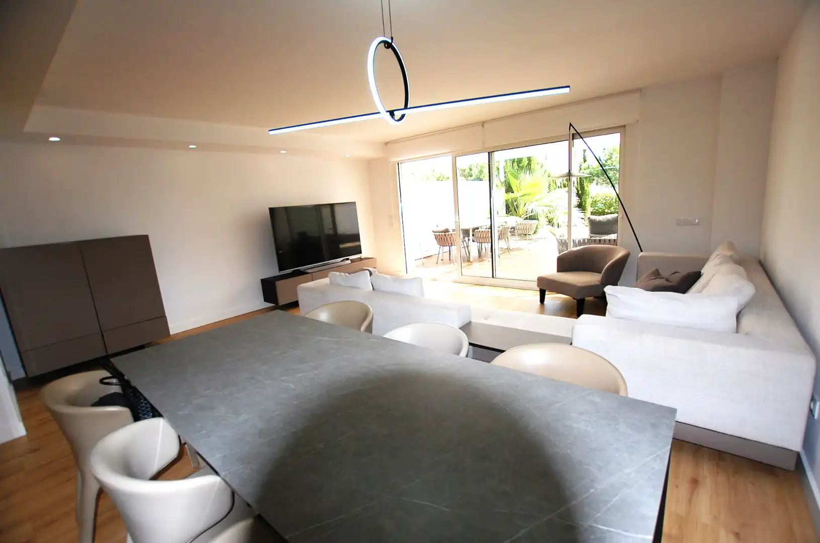 Living room of Detached homes for rent in Gavà  with Air Conditioner, Heating and Private garden