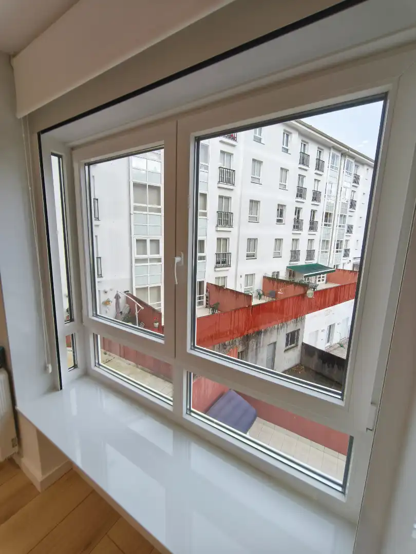 Terraza de Piso de alquiler en Ames con Calefacción, Parquet y Amueblado