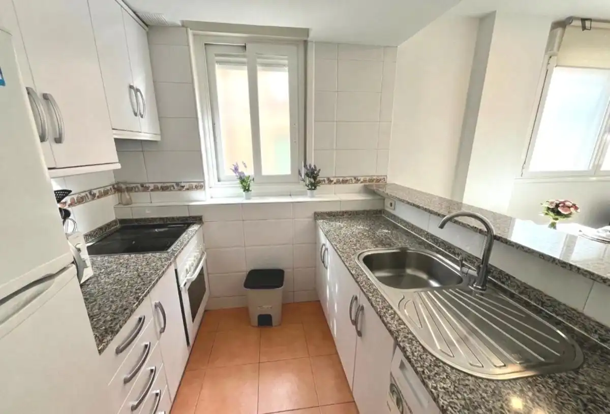 Kitchen of Study for rent in Madrid  with Furnished, Washing machine and Internet