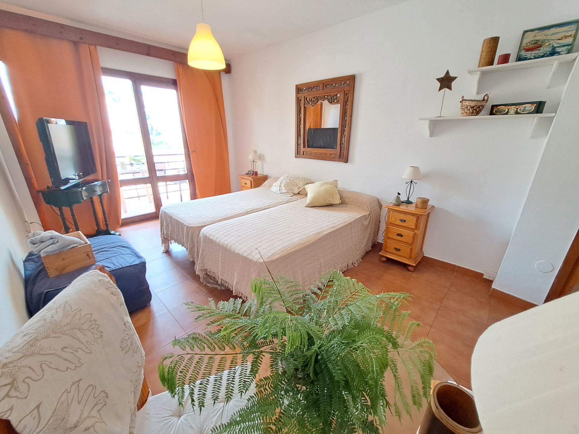 Schlafzimmer von Wohnung miete in Marbella mit Terrasse, Möbliert und Waschmaschine