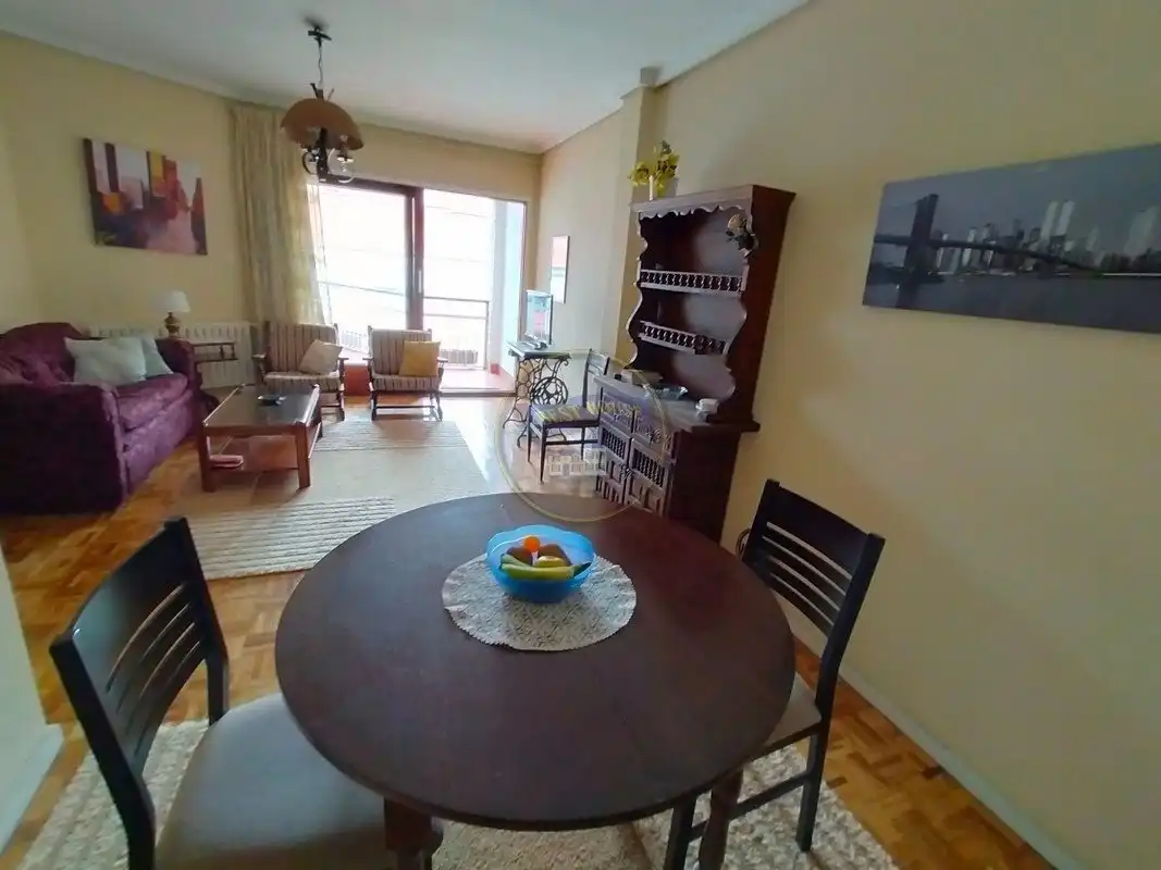 Dining room of Flat for rent in Vigo   with Heating, Parquet flooring and Terrace