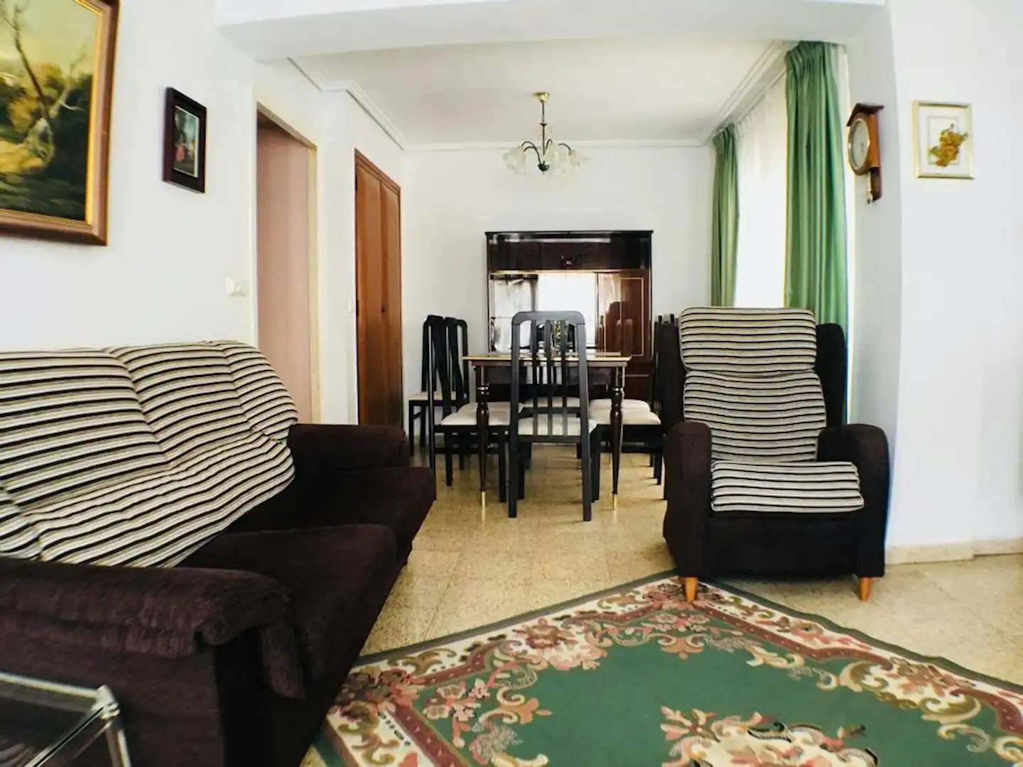 Living room of Flat for rent in Valencia  with Furnished, Washing machine and TV