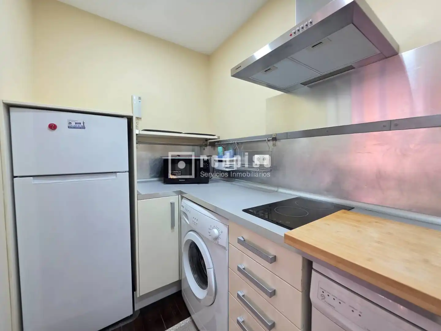 Cocina de Piso de alquiler en Madrid con Aire acondicionado, Calefacción y Parquet
