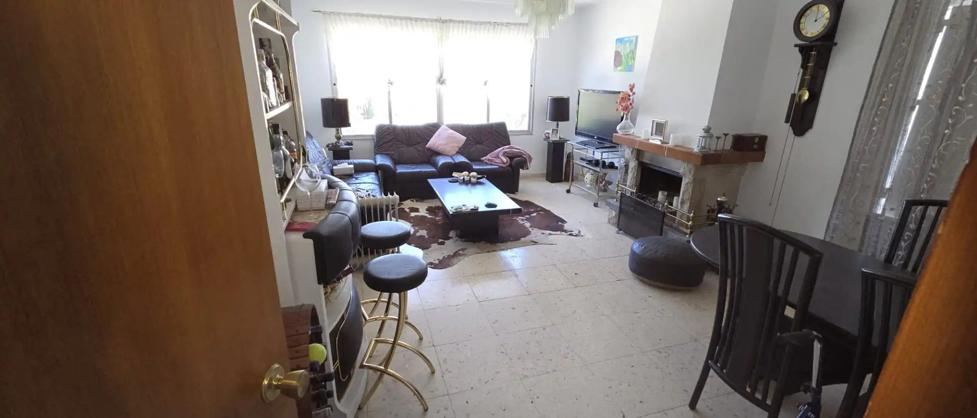 Wohnzimmer von Einfamilien-Reihenhaus zum Verkauf in Alhaurín de la Torre mit Klimaanlage, Privatgarten und Terrasse