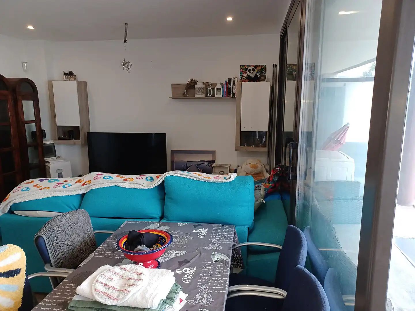 Sala de estar de Planta baja en venta en Llançà con Aire acondicionado, Calefacción y Jardín privado