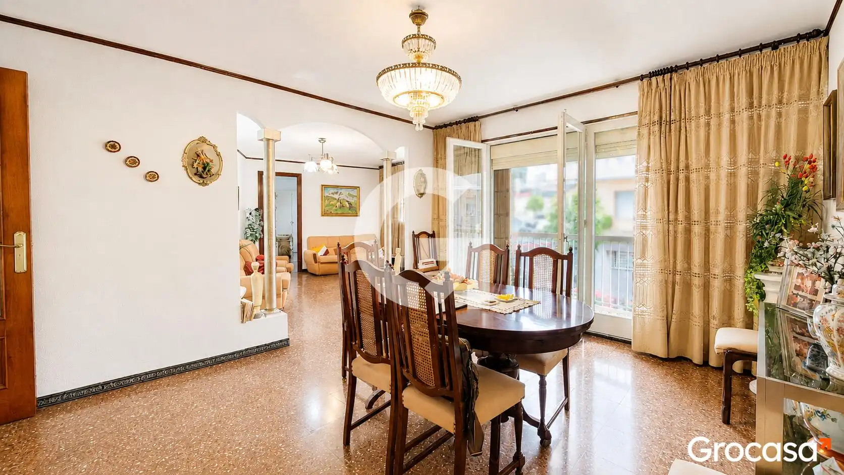 Dining room of Flat for sale in L'Hospitalet de Llobregat  with Air Conditioner and Balcony