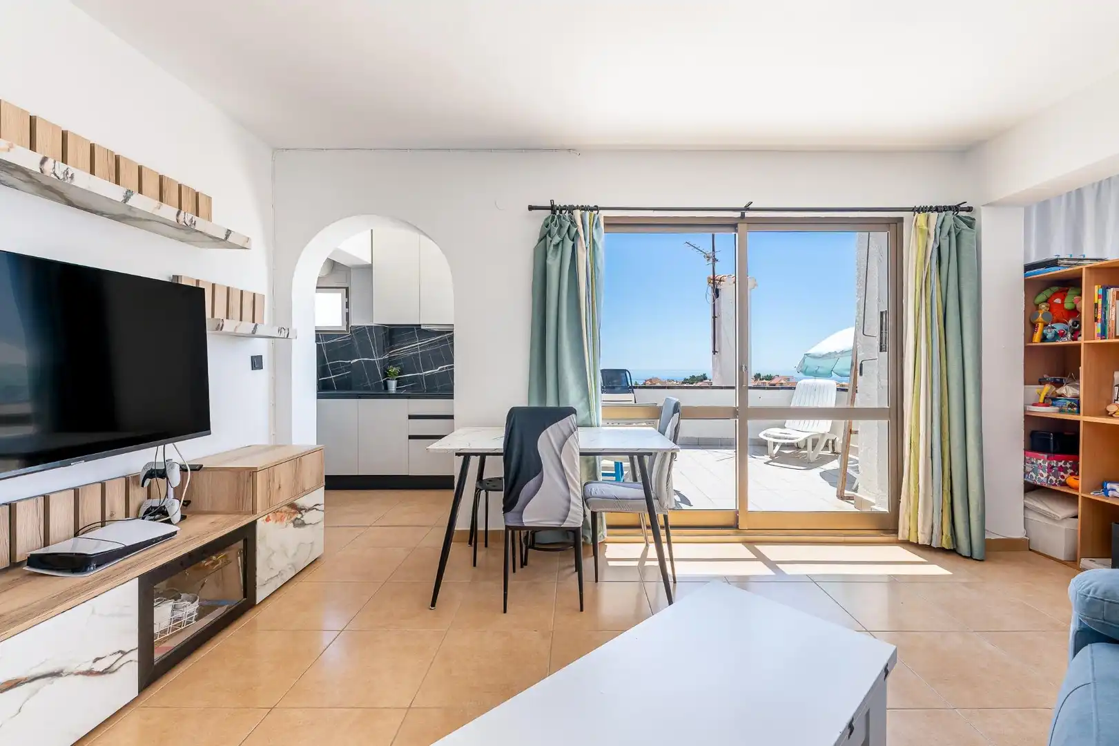 Dining room of Apartments for sale in Fuengirola  with Air Conditioner, Private garden and Terrace