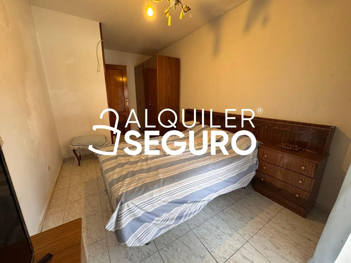 Bedroom of Flat for rent in Madrid  with Heating and Furnished