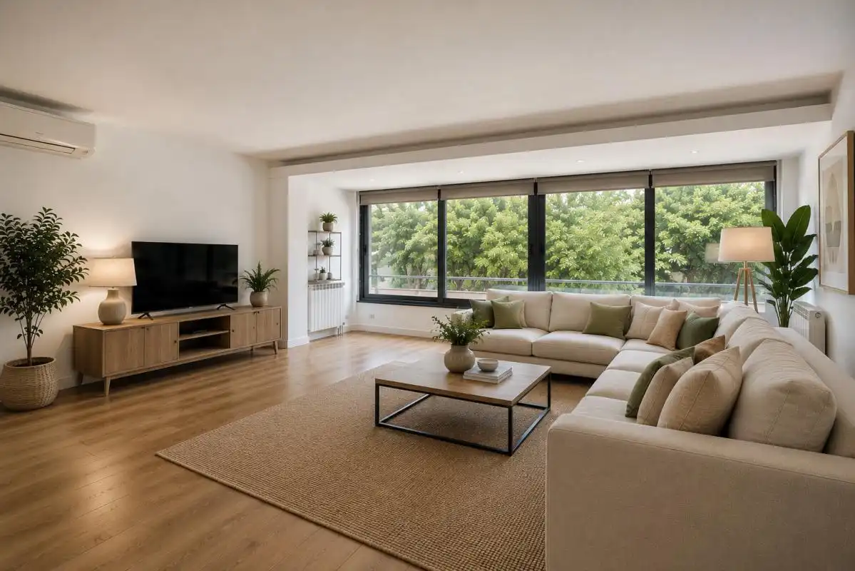 Sala de estar de Casa adosada en venta en Madrid con Aire acondicionado, Calefacción y Terraza