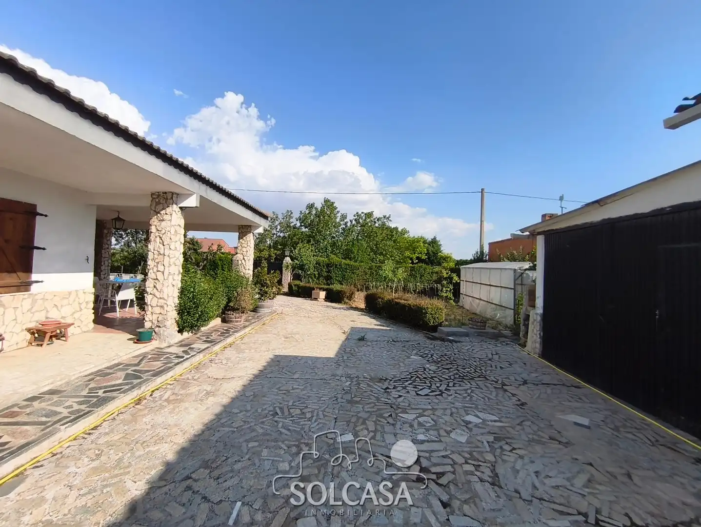 Außenansicht von Country house zum Verkauf in Trigueros del Valle mit Heizung, Privatgarten und Schwimmbad