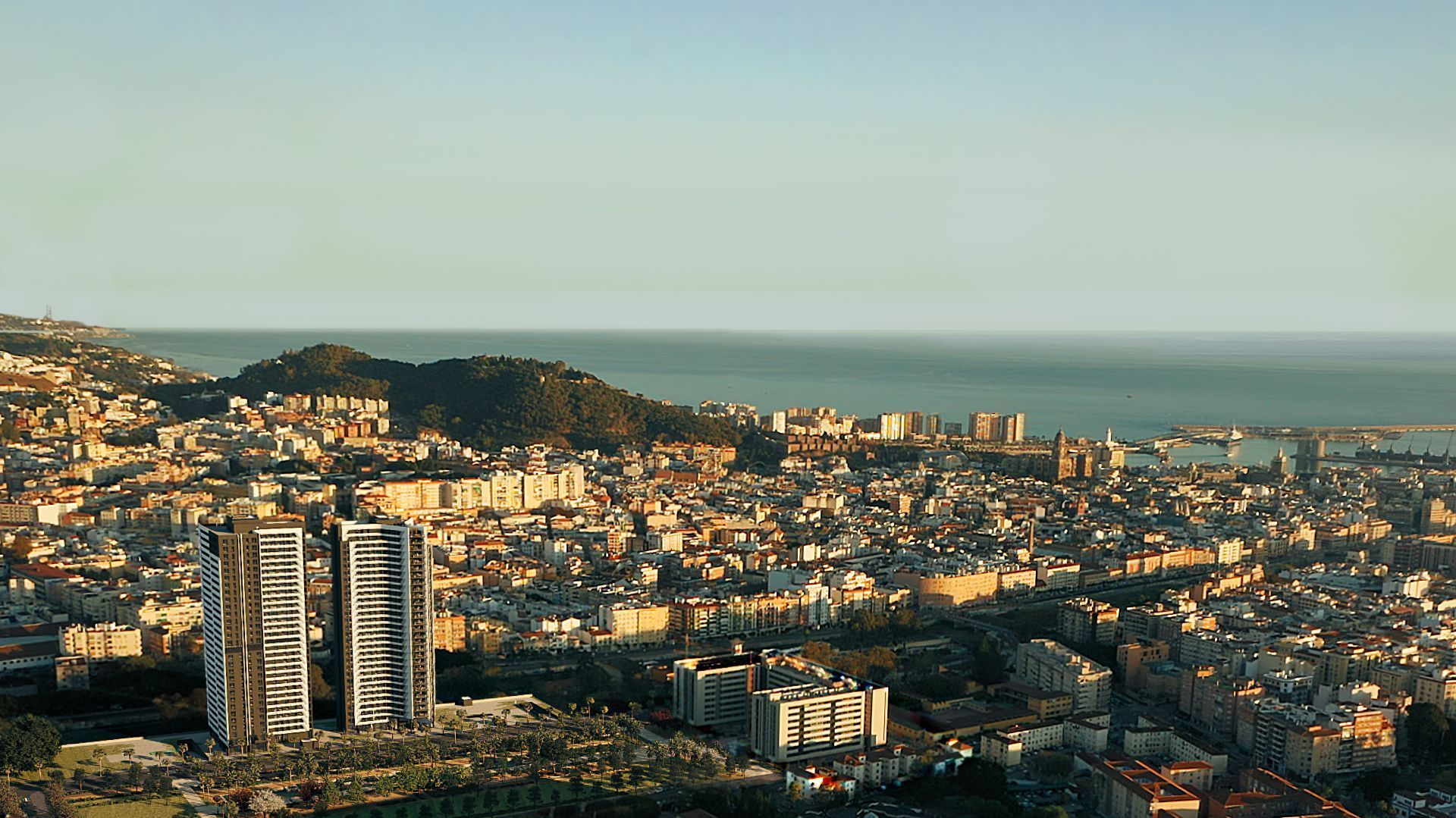 Exterior view of Flat for sale in Málaga Capital  with Air Conditioner and Community pool