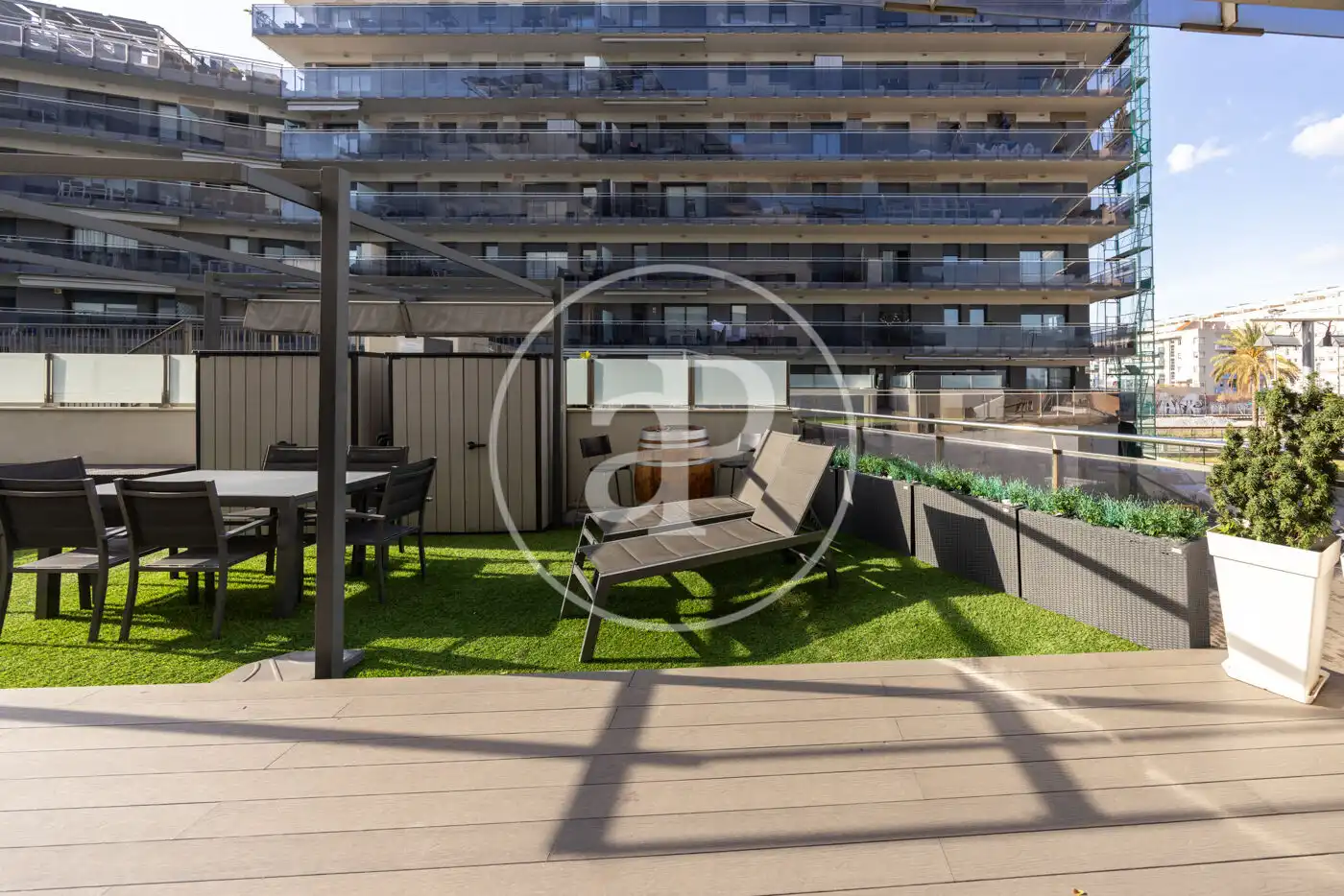 Terraza de Piso en venta en Badalona con Aire acondicionado, Calefacción y Jardín privado