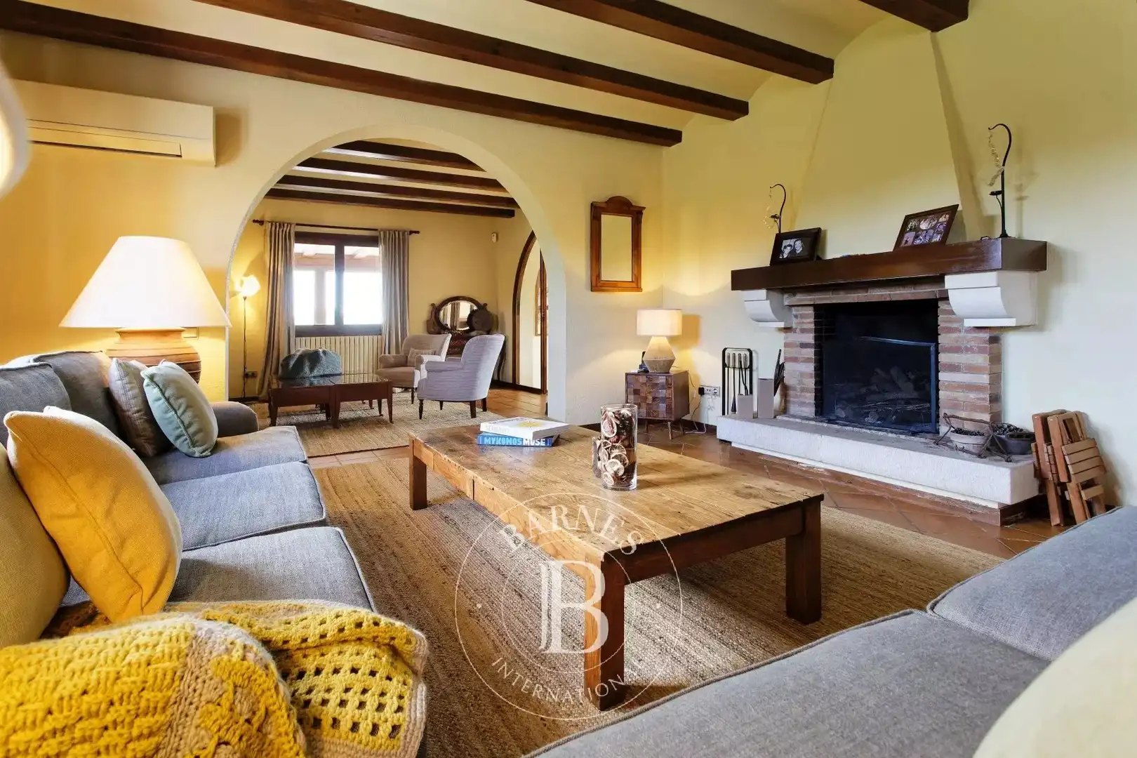 Living room of Houses for sale in Vilobí del Penedès  with Air Conditioner, Heating and Swimming Pool