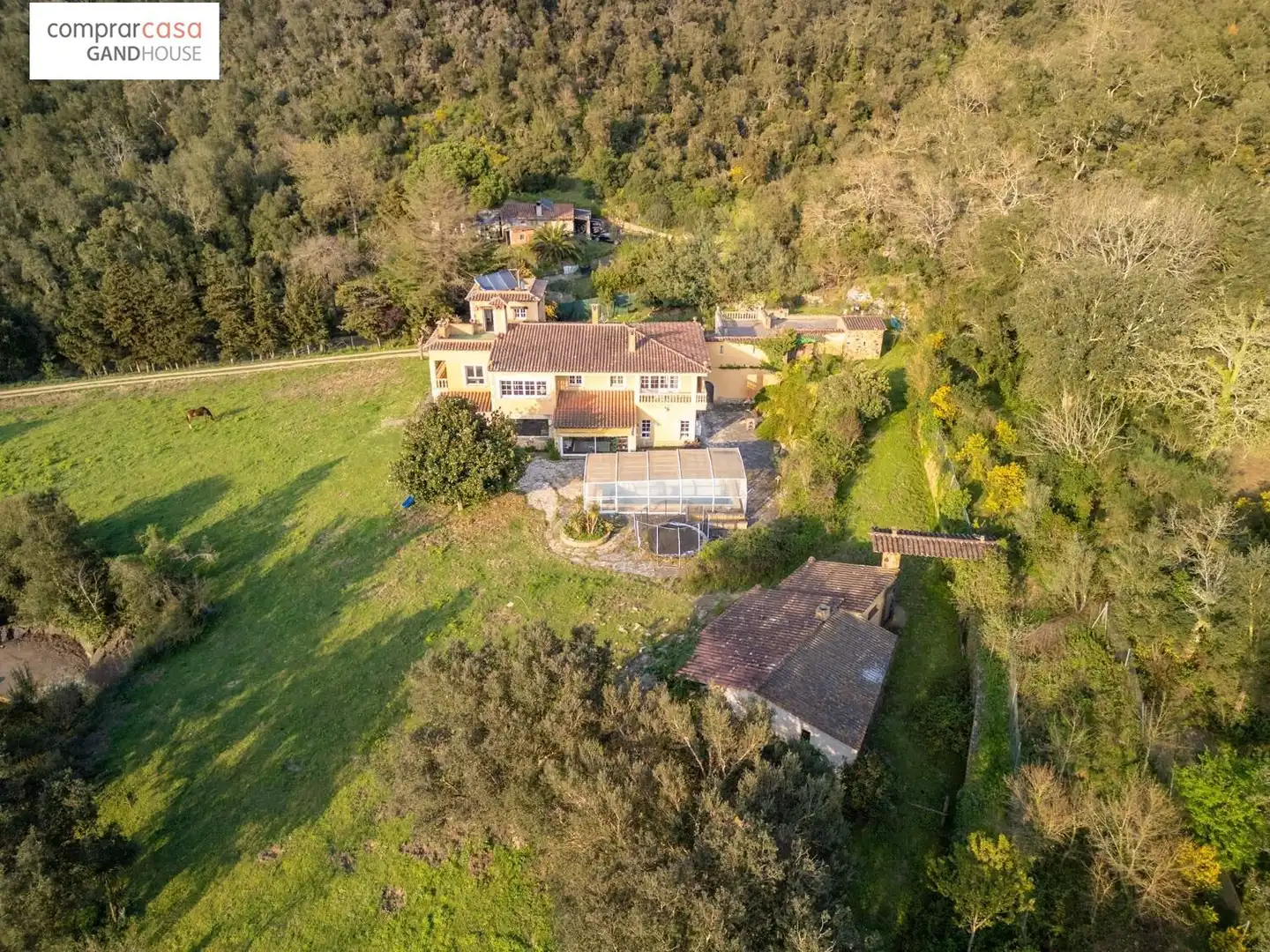Vista exterior de Finca rústica en venta en Caldes de Malavella con Aire acondicionado, Calefacción y Jardín privado