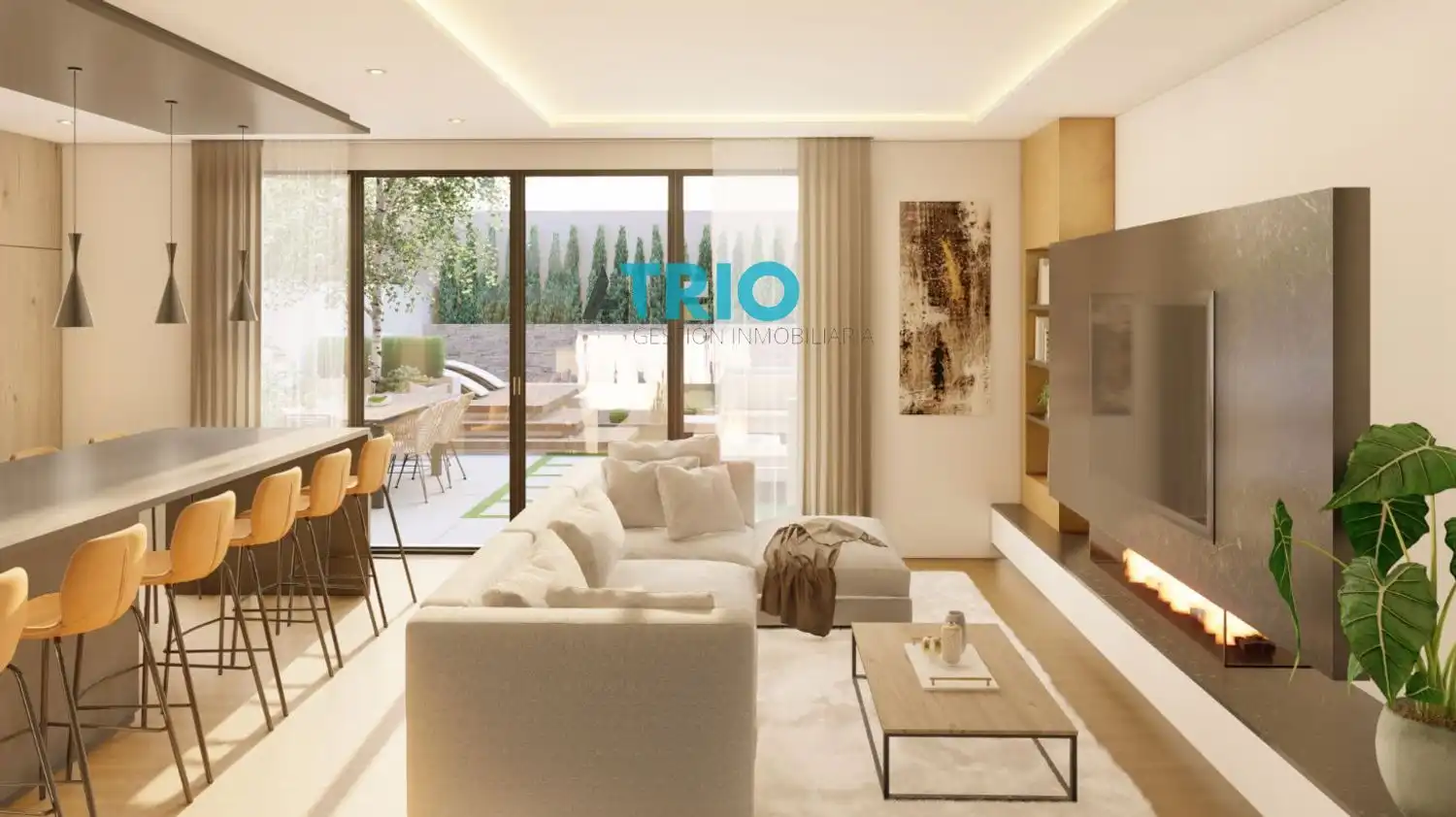 Sala de estar de Casa o chalet en venta en  Palma de Mallorca con Aire acondicionado, Terraza y Trastero