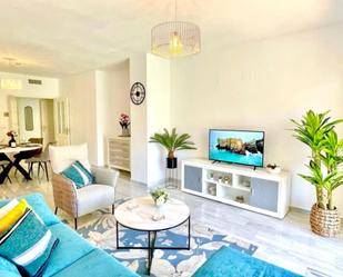 Living room of Planta baja to rent in Marbella  with Air Conditioner, Terrace and Swimming Pool