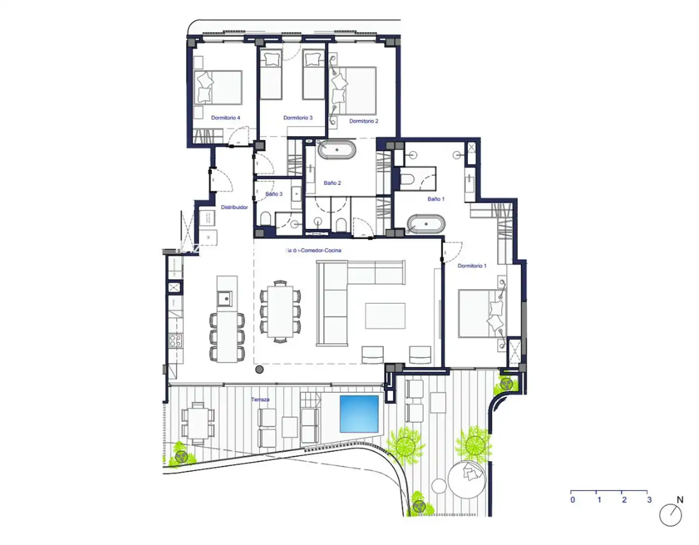 Wohnung mit Pool zum Verkauf in Joaquin Gadea, imagen 29