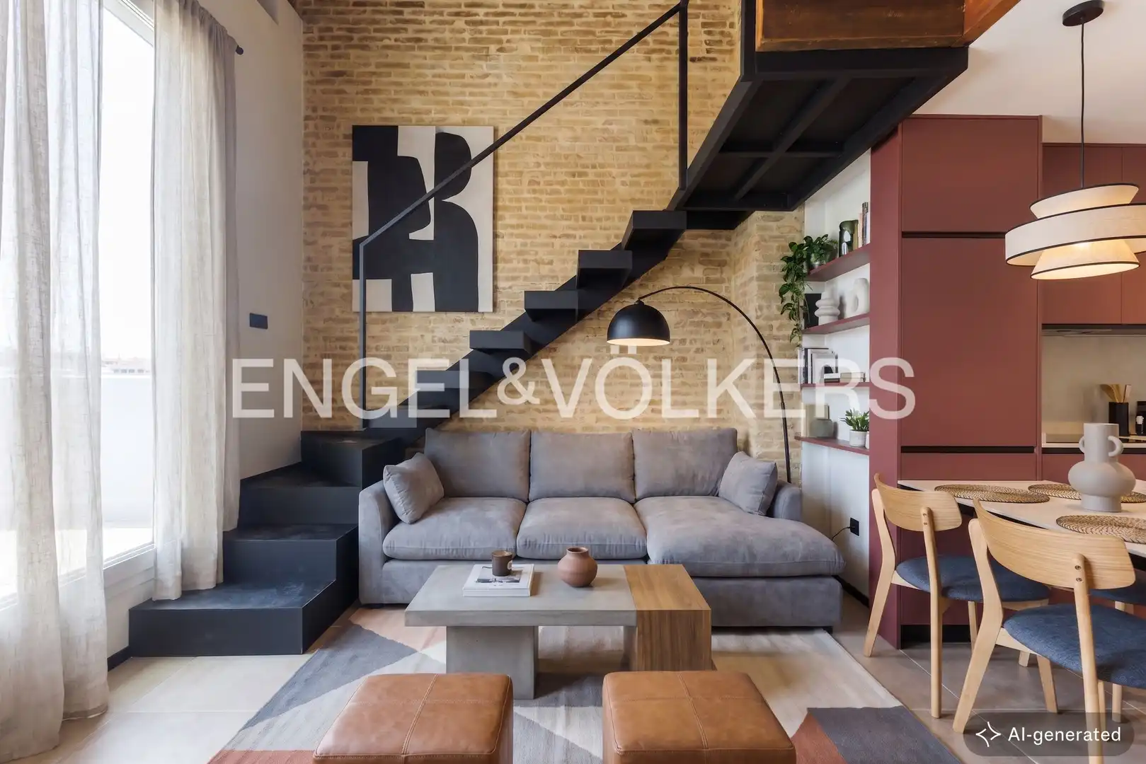 Sala de estar de Piso de alquiler en Valencia con Aire acondicionado, Calefacción y Terraza