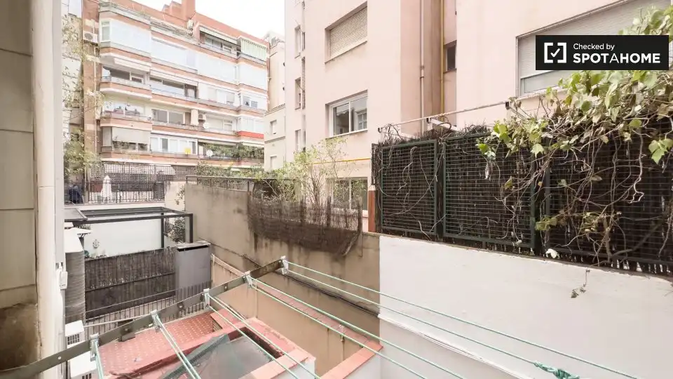 Terraza de Piso de alquiler en Barcelona con Aire acondicionado, Calefacción y Amueblado